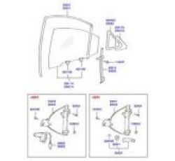 HYUNDAI ACCENT 00-02 KAPI CAM LASTİĞİ ARKA SAĞ MİLENYUM 00-02/ADMİRA ACCENT 03-06