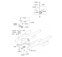 MOTOR KULAK ÜST AYAK İX35/SPORTAGE 11- 2.0D