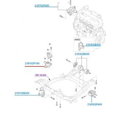 MOTOR KULAK SAĞ SANTAFE 2010-/SORENTO 2010-