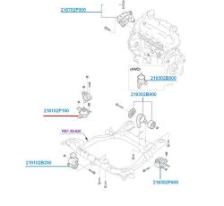 MOTOR KULAK SAĞ SANTAFE 2010-/SORENTO 2010-