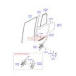 HYUNDAI GETZ KAPI CAM LASTİĞİ ARKA SAĞ KORE