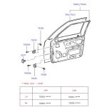 HYUNDAI EXCEL 90-94 KAPI SACI ÖN SAĞ