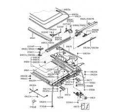 SUNROOF SAG ARKA TUTUCU ELENTRA 96-(HMC)