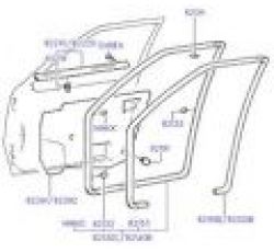 HYUNDAI KAPI LASTİĞİ ÖN SOL SONATA 94-96