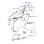 HYUNDAI  EXCEL SOL ÖN KAPI ÜST LASTİĞİ  (SCP EXCEL