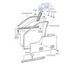 HYUNDAI  EXCEL SOL ÖN KAPI ÜST LASTİĞİ  (SCP EXCEL
