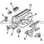 HYUNDAI  MATRİX SOL ÖN KAPI CAM ALT FİTİL (MTR