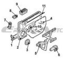 HYUNDAI  MATRİX SOL ÖN KAPI CAM ALT FİTİL (MTR