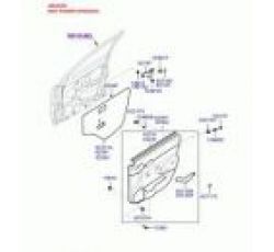 HYUNDAI  ACCENT ERA 07-12 SOL ÖN KAPI DÖŞEMESİ(ACC06-)