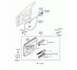 HYUNDAI  ACCENT ERA 07-12 SAĞ ÖN KAPI DÖŞEMESİ(ACC06-)