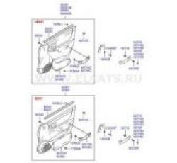 HYUNDAI  ACCENT 00-02 SAĞ ÖN KAPI DÖŞEME(ACC 00