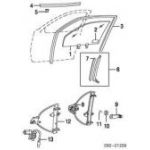 HYUNDAI ACCENT 00-02 KAPI CAM LASTİĞİ ÖN SAĞ MİLENYUM 00-02/ADMİRA ACCENT 03-06