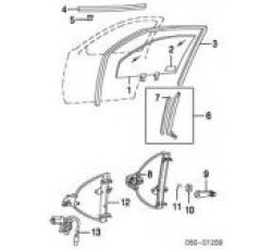 HYUNDAI ACCENT 00-02 KAPI CAM LASTİĞİ ÖN SAĞ MİLENYUM 00-02/ADMİRA ACCENT 03-06