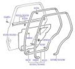 HYUNDAI KAPI LASTİĞİ ARKA SOL SONATA 94-96