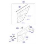 HYUNDAI ELENTRA CAM KENAR LASTİĞİ  ARKA İÇ SOL ELENTRA 01-07