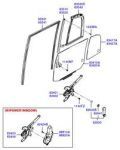 HYUNDAI  GETZ SOL ARKA CAM LASTİĞİ  (GETZ