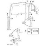 HYUNDAI  ELENTRA SOL ARKA CAM LASTİĞİ  ELENTRA 96-00