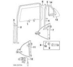 HYUNDAI  ELENTRA SOL ARKA CAM LASTİĞİ  ELENTRA 96-00