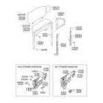 HYUNDAI  ELENTRA SOL ARKA KELEBEK CAM FİTİLİ ELENTRA 01-