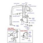 HYUNDAI  ACCENT 00-06 SAĞ ARKA KAPI CAM  LASTİĞİ ACCET 00-06