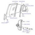 HYUNDAI  ACCENT 95-00 SAĞ ARKA CAM ÖN LASTİĞİ (AC