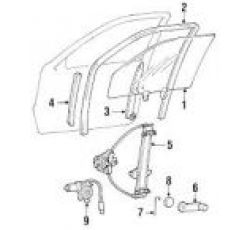 HYUNDAI  ACCENT 00-02 SOL ARKA KELEBEK CAM FİTİL ACCENT 00-02