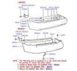 HYUNDAI  SONATA ARKA TAMPON ÜST DEMİRİ 94-96