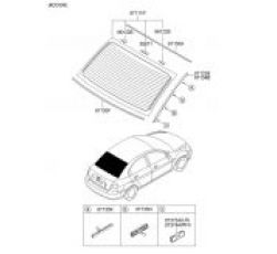 HYUNDAI ACCENT ERA 07-12 CAM LASTİĞİ ARKA ÜST