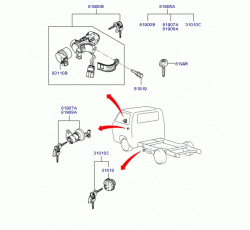 KONTAK SETİ PORTER H100  KMYNT 04- 04-06