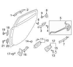 KAPI KİLİDİ ARKA LH ELANTRA 11-