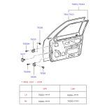 HYUNDAI EXCEL 90-94 KAPI SACI ARKA SOL