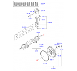 PİSTON ADET (0.50) PORTER H100  KMYNT 04-/BONGO 12- CRDİ