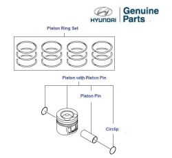 PİSTON ADET STAREX/SORENTO CRDİ STD