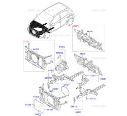 HYUNDAI İ20 2008-2012 SASE SACI SOL