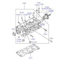 HYUNDAI EXCEL SİLİNDİR KAPAK KORE/DOLU