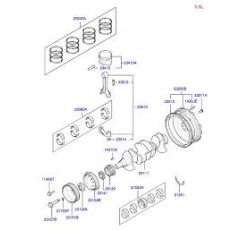 HYUNDAI  ACCENT 95-00 PİSTON KOL CIVATASI GENEL BENZİN KORE