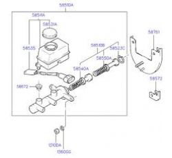 HYUNDAI  ACCENT 95-00 YAĞ DEPOSU FREN ACCENT