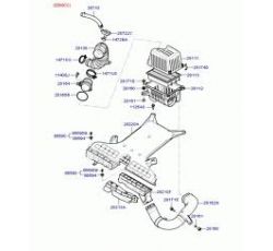 HYUNDAI SANTAFE HAVA FİLTRE KUTUSU ÜST SANTAFE 06- D