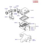 HYUNDAI ACCENT 00-02 HAVA FİLTRE KUTUSU ALT MİLENYUM 00-02 1.5 DİZEL