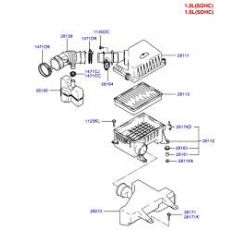 HYUNDAI ACCENT 00-02 HAVA FİLTRE KUTUSU ALT MİLENYUM 00-02 1.5 DİZEL