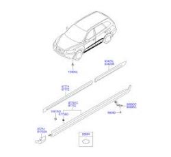 HYUNDAI SANTAFE KAPI ÇITASI ARKA SOL SANTAFE 06-