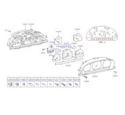 HYUNDAI  ACCENT 95-00 GÖSTERGE SAAT CAMI ACCENT