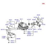HYUNDAI SONATA HAVA FİLTRE KUTUSU KOMPLE SONATA 99-05  