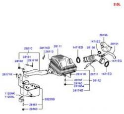 HYUNDAI SONATA HAVA FİLTRE KUTUSU KOMPLE SONATA 99-05  