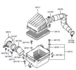 HYUNDAI ACCENT 00-02 HAVA FİLTRE KUTU KELEPÇESİ MİLENYUM 00-02/ADMİRA ACCENT 03-06