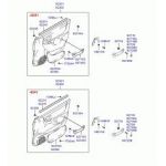 HYUNDAI ACCENT 00-02 CAM KENAR LASTİĞİ  ARKA İÇ SAĞ MİLENYUM 00-02/ADMİRA ACCENT 03-06
